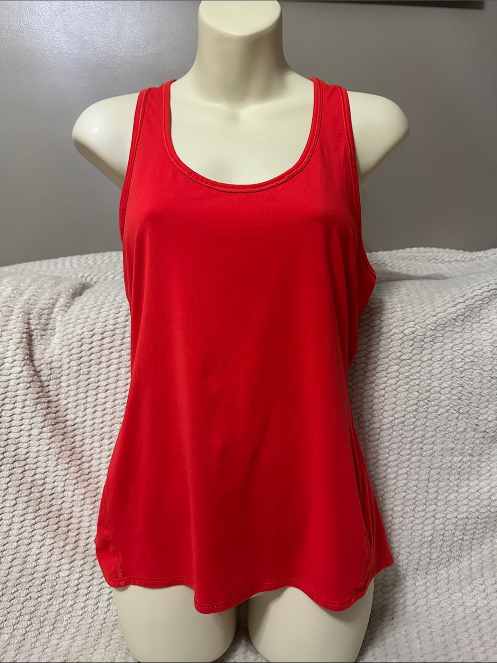 Athleta Bright Red Racerback Tank Top small